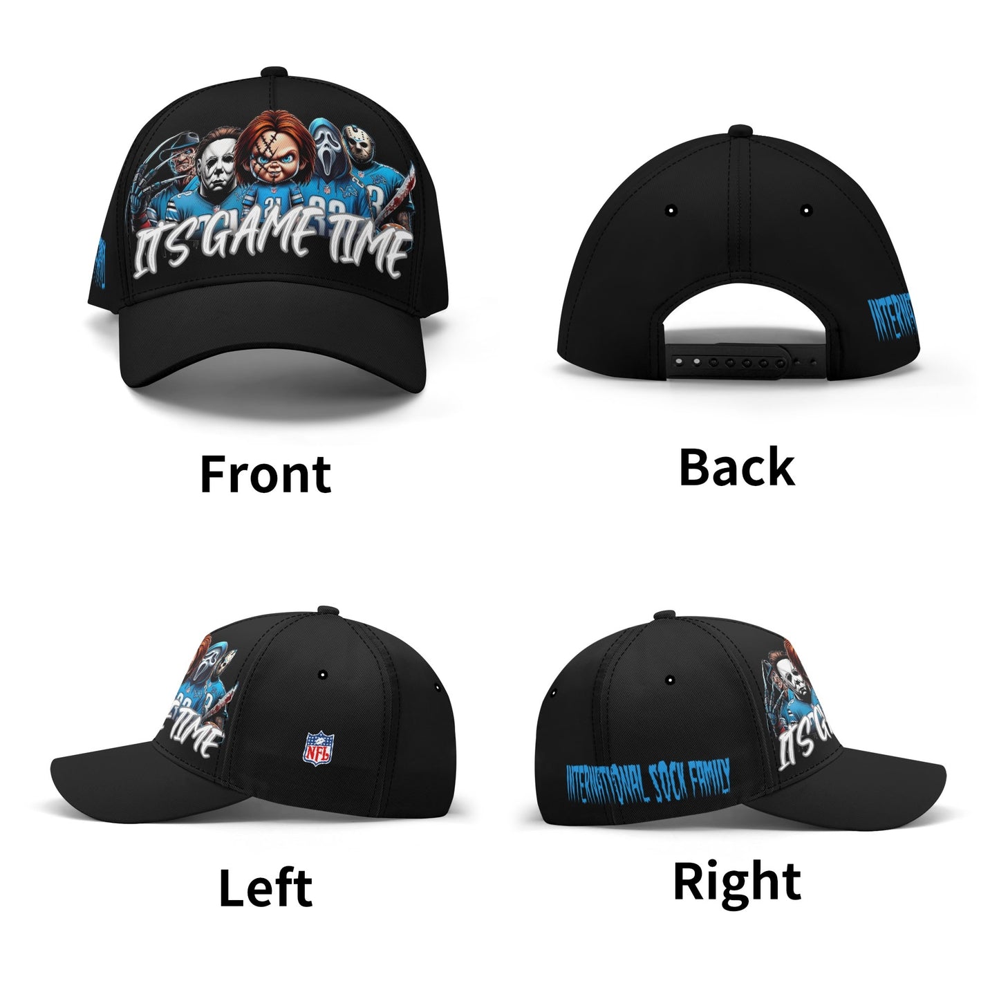 Detroit Lions Gametime All-over Print Baseball Cap