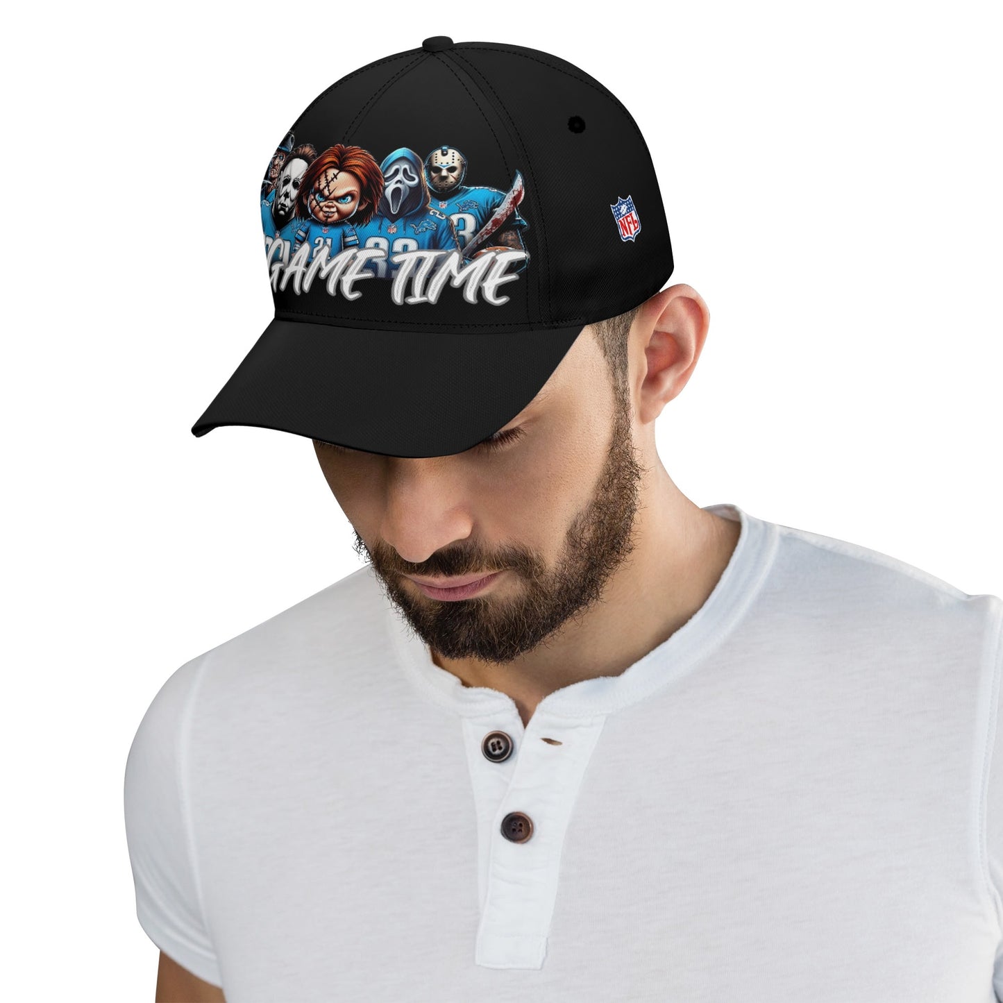 Detroit Lions Gametime All-over Print Baseball Cap