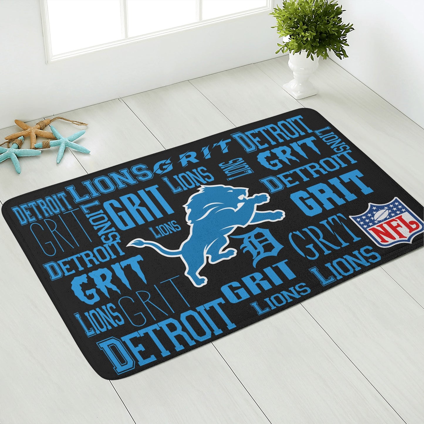 International sock family Detroit Lions Plush Doormat