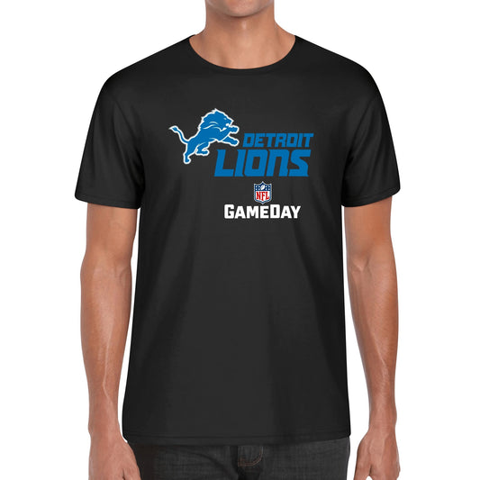 Detroit Lions Playoffs Unisex Cotton Front & Back Printing T-Shirt