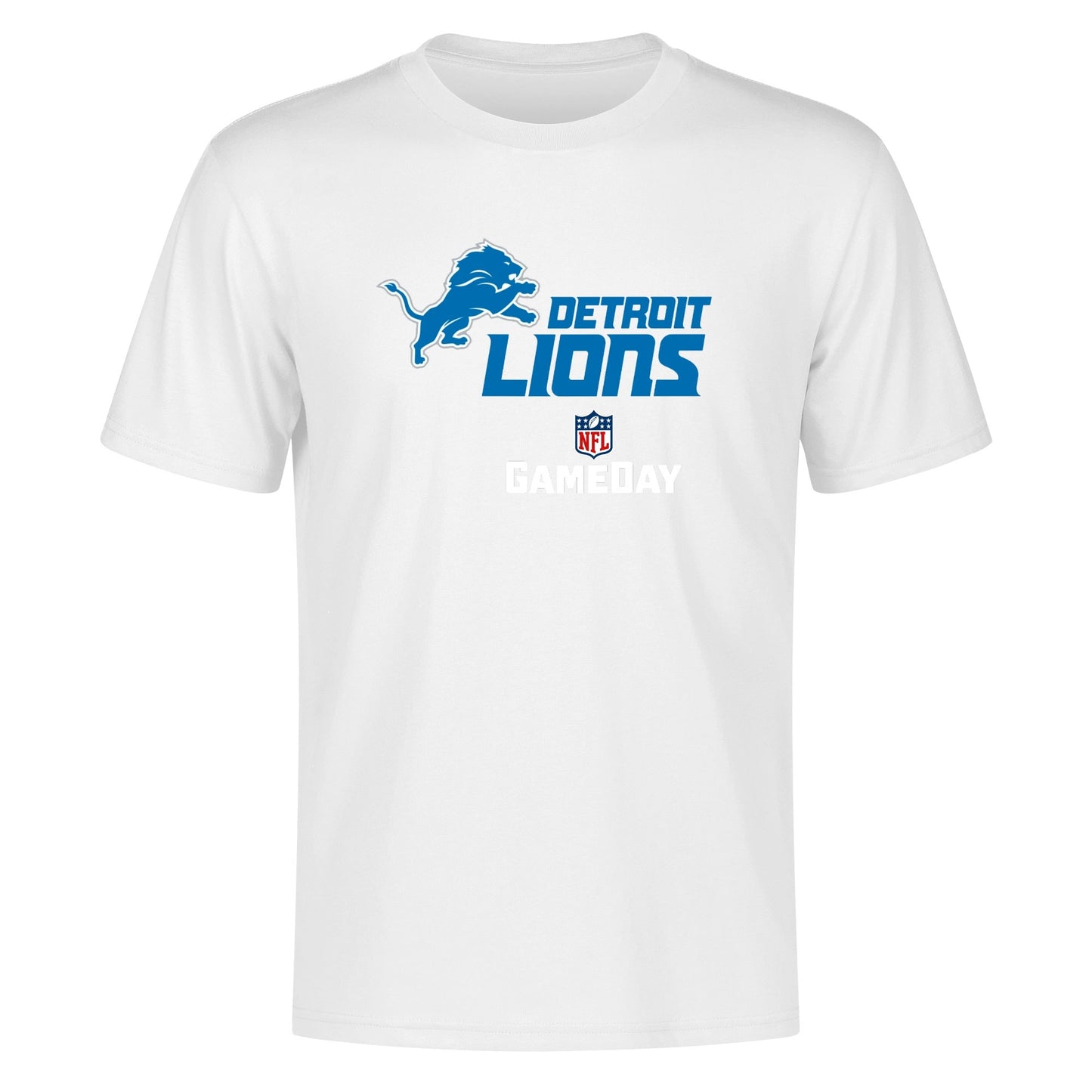 Detroit Lions Playoffs Unisex Cotton Front & Back Printing T-Shirt