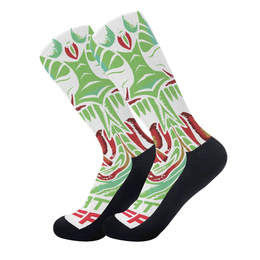 Athletic Crew Socks with Elastic Arch Support & Reinforced Heel and Toe for Daily Wear