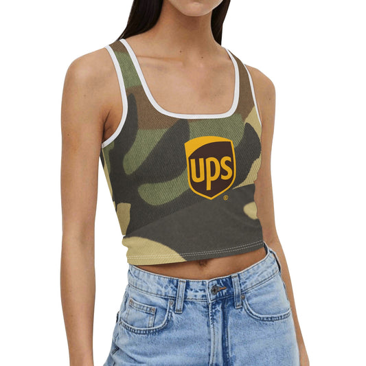 Womens Casual Summer Sleeveless Stretch Crop Tank Top Shirts